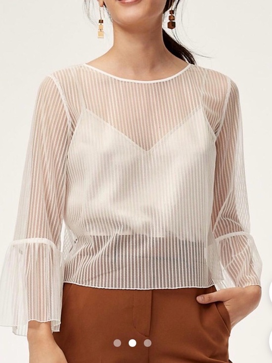 Babaton Tops - Babaton Humbert Blouse in white from Aritzia L